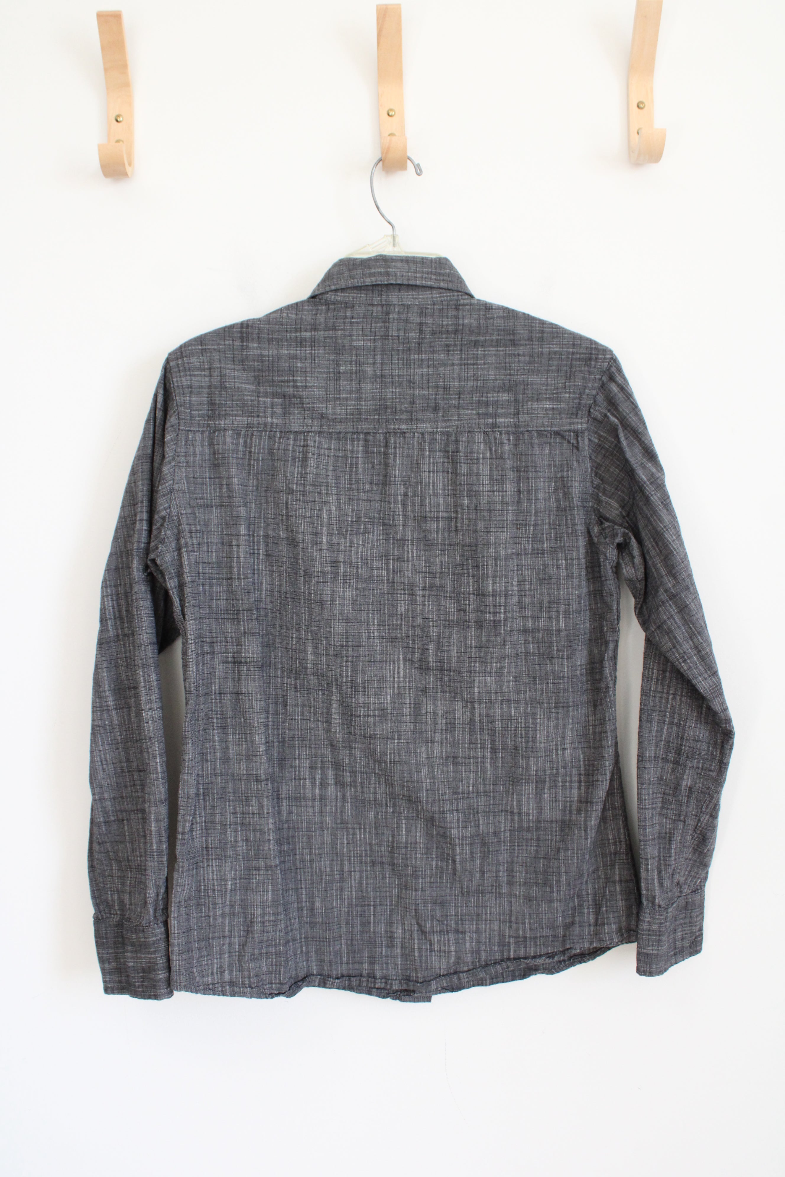 PD&C Gray Button Down Long Sleeved Shirt | S