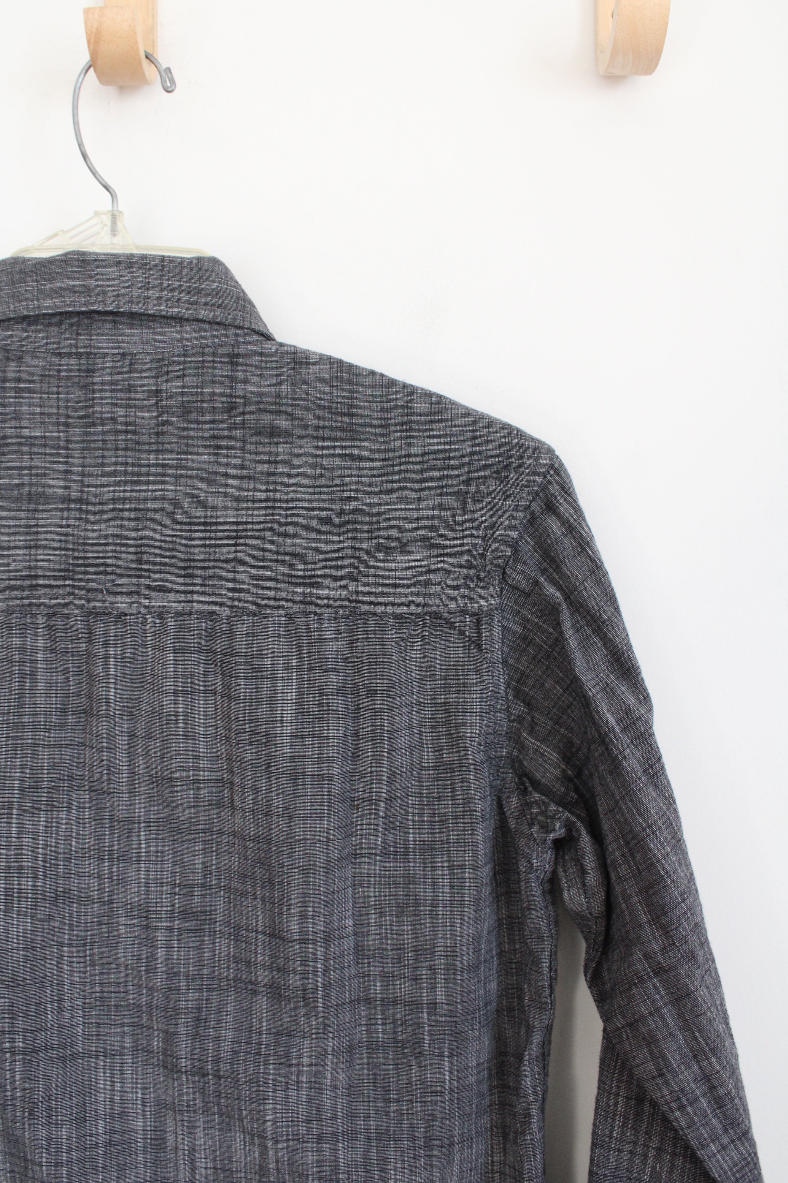 PD&C Gray Button Down Long Sleeved Shirt | S