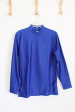 Layer8 Performance Quick Dry Fleece Lined Blue Long Sleeved Shirt | L