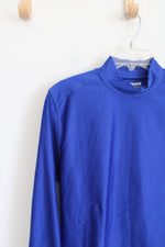 Layer8 Performance Quick Dry Fleece Lined Blue Long Sleeved Shirt | L