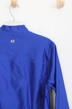 Layer8 Performance Quick Dry Fleece Lined Blue Long Sleeved Shirt | L