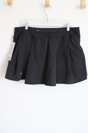 NEW Lululemon Black Pace Rival Skort | 14 Tall