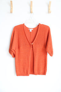 WD NY Burnt Orange Knit Cardigan | M