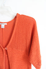 WD NY Burnt Orange Knit Cardigan | M