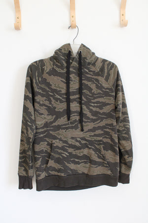 No Boundaries Brown & Green Camo Hoodie | XS