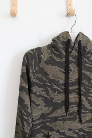 No Boundaries Brown & Green Camo Hoodie | XS