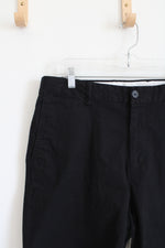 Old Navy Ultimate Slim Built-In-Flex Black Chino Shorts | 36