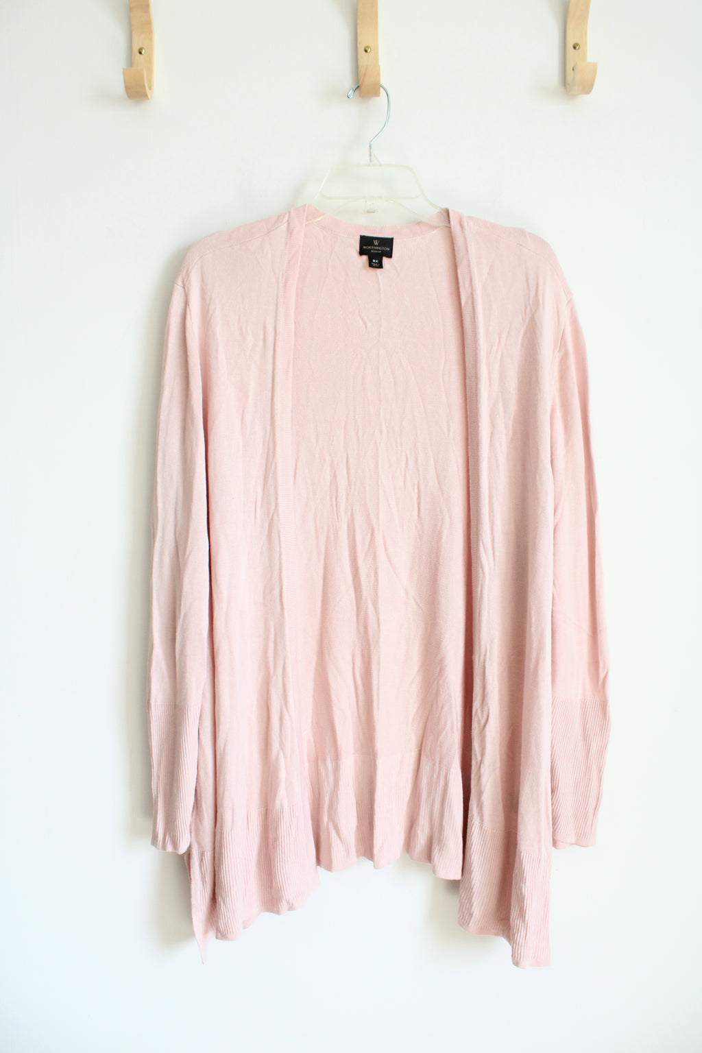 Worthington Light Pink Cardigan Sweater | 2X