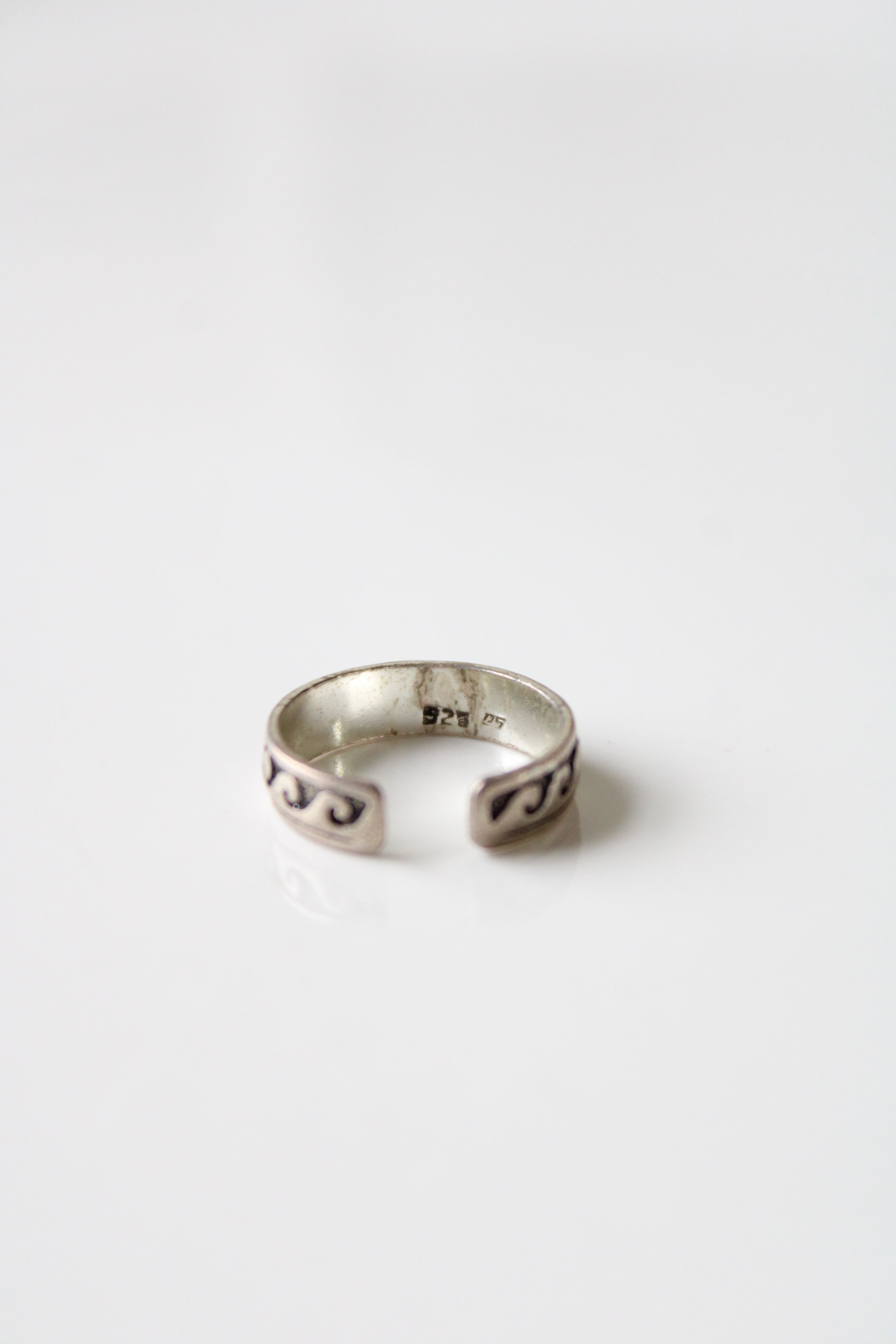 Sterling Silver Wave Toe Ring