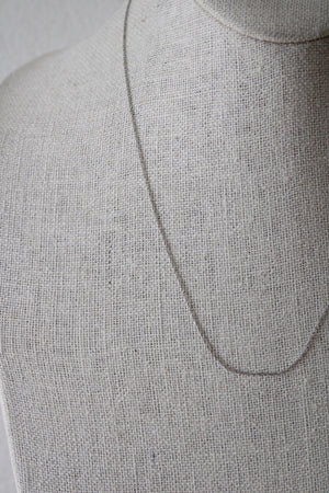 White Gold 10KT Dainty Chain Necklace