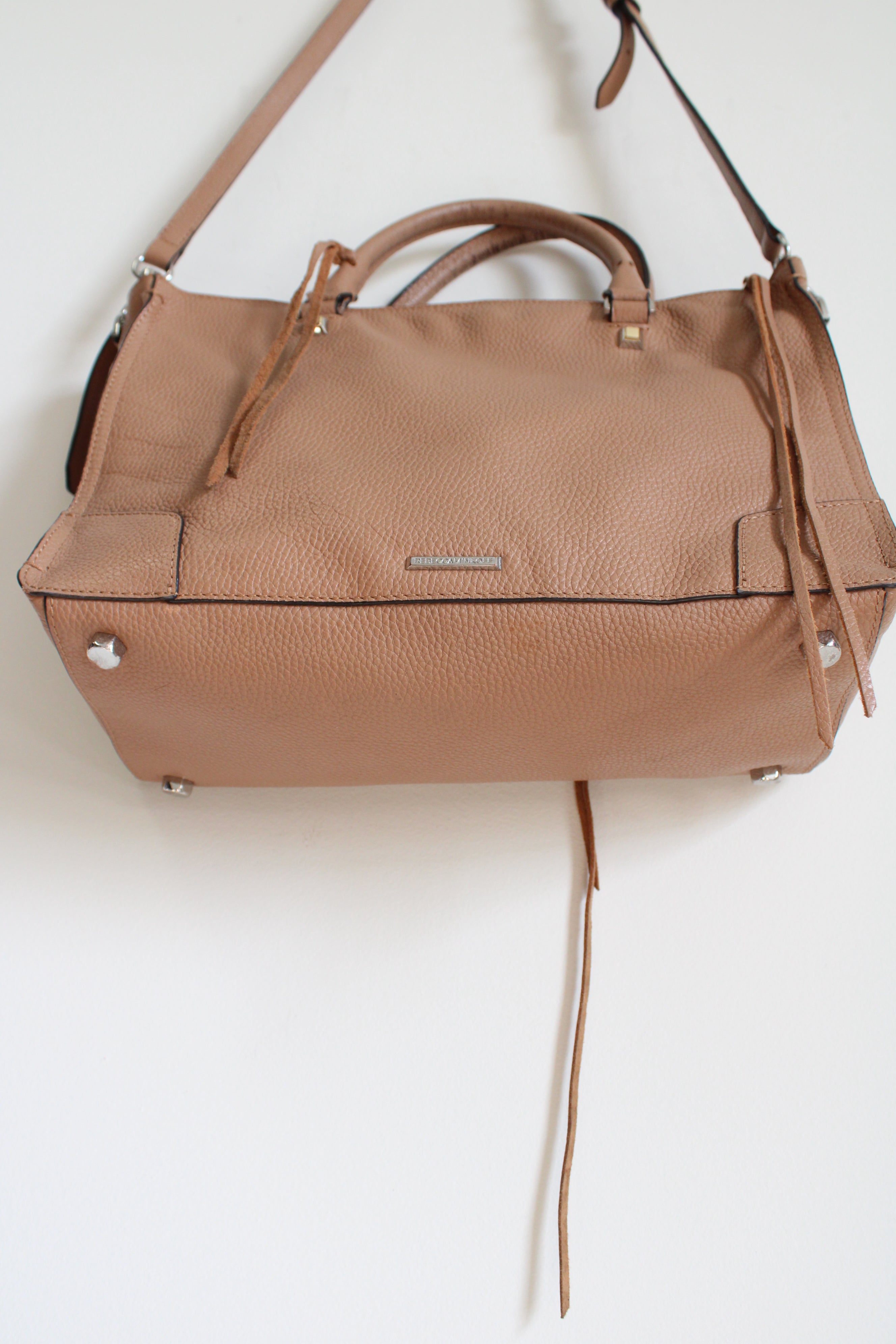 Rebecca Minkoff Regan Satchel Mauve/Tan Leather Purse