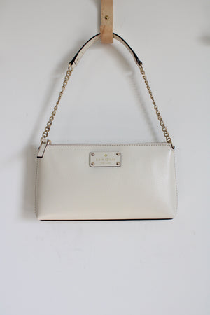 Kate Spade Wellesley Byrd Leather Beige Purse