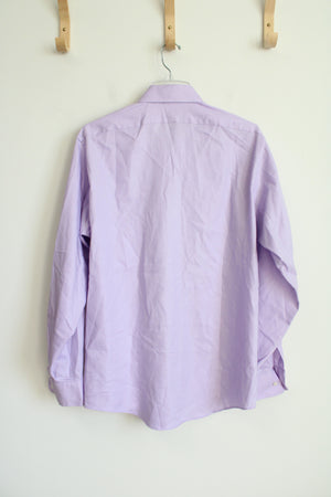 Van Heusen Fitted Purple Long Sleeved Button Down Shirt | 16-34/35 (L)