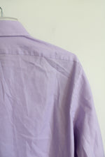 Van Heusen Fitted Purple Long Sleeved Button Down Shirt | 16-34/35 (L)