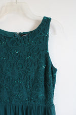 Speechless Emerald Green Sequined Tulle Dress | 11