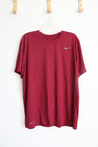 Nike Red Athletic Cut Logo Shirt | XL