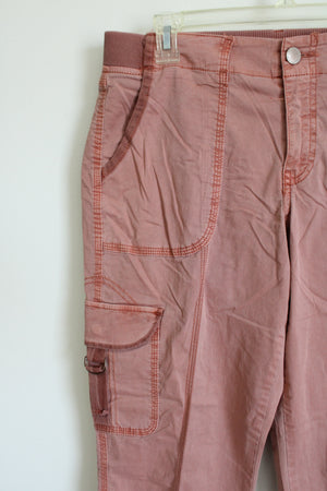 Sonoma Dusty Pink Cuffed Cargo Capri Pants | 10