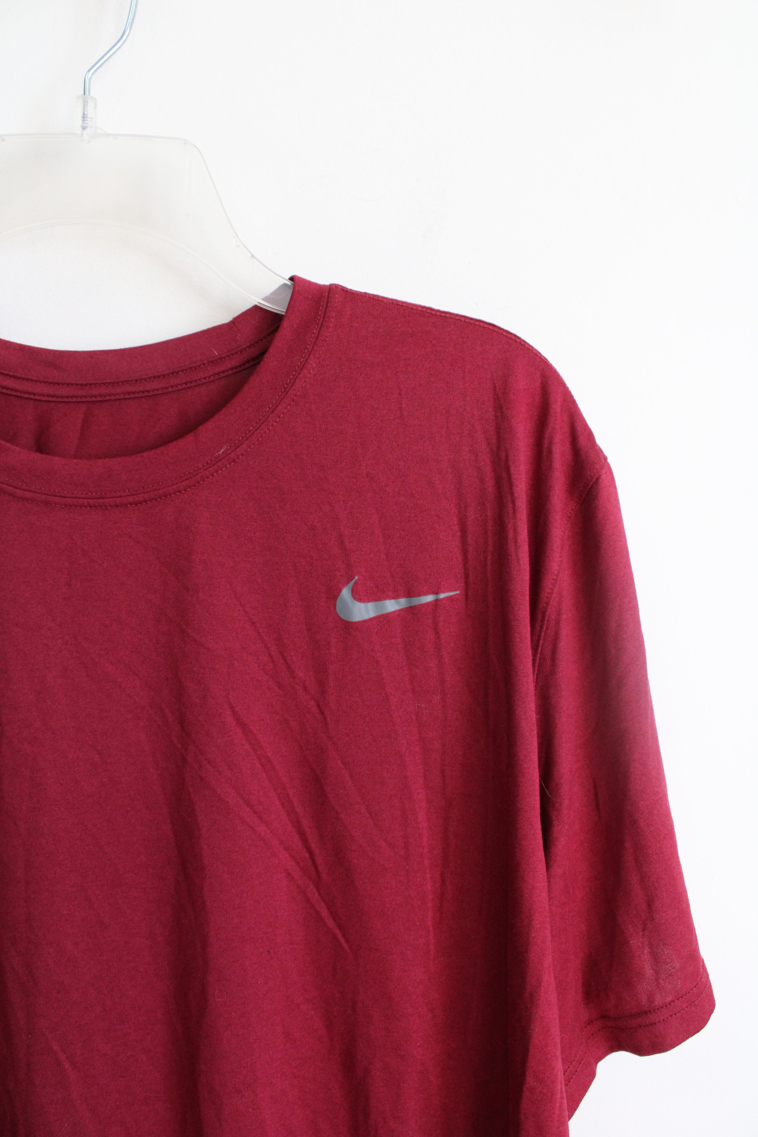 Nike Red Athletic Cut Logo Shirt | XL