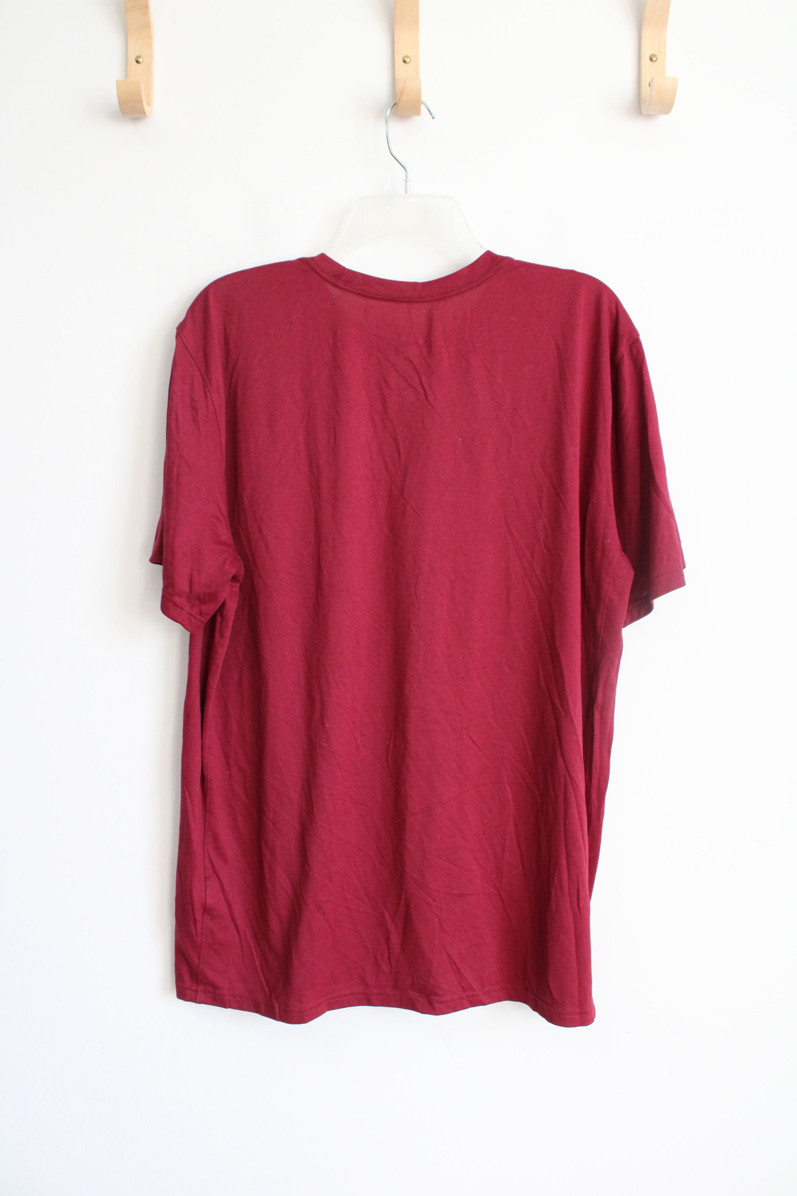 Nike Red Athletic Cut Logo Shirt | XL