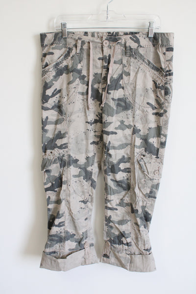 Union Bay Camo Cargo Cuffed Capri Pants 11 Jubilee Thrift