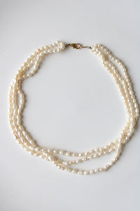 3 Stand Baroque Pearl Necklace