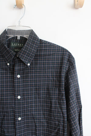 Ralph Lauren Red Green & Blue Plaid Long Sleeved Button Down Shirt | 15.5-32/33 (M)