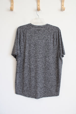 Under Armour Gray & Black Athletic Shirt | L