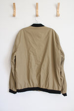 Ginsiom Tan Lightweight Bomber Jacket | L