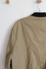 Ginsiom Tan Lightweight Bomber Jacket | L