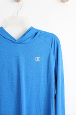 Champion Power Train Lightweight Blue Athletic Hoodie | XL