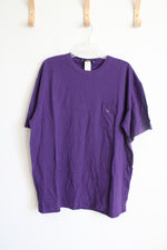 NEW American Eagle Outfitters Purple Pocket Shirt | L