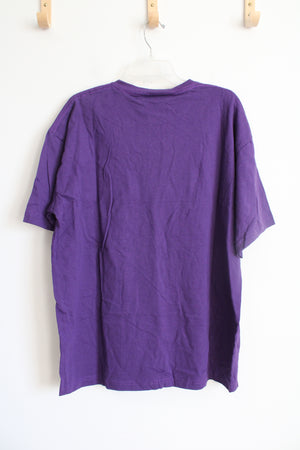 NEW American Eagle Outfitters Purple Pocket Shirt | L