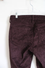 Old Navy Rockstar Super Skinny Mid-Rise Dark Brown Corduroy Pants | 10 Tall