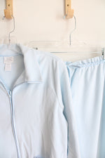 Jasmine Rose Intimates Soft Fuzzy Blue Pajama Set | L
