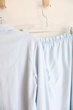 Jasmine Rose Intimates Soft Fuzzy Blue Pajama Set | L