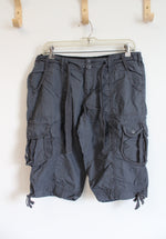 Calvin Klein Gray Cargo Bermuda Shorts | M