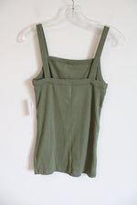 NEW Old Navy Olive Green Ribbed Tank | M