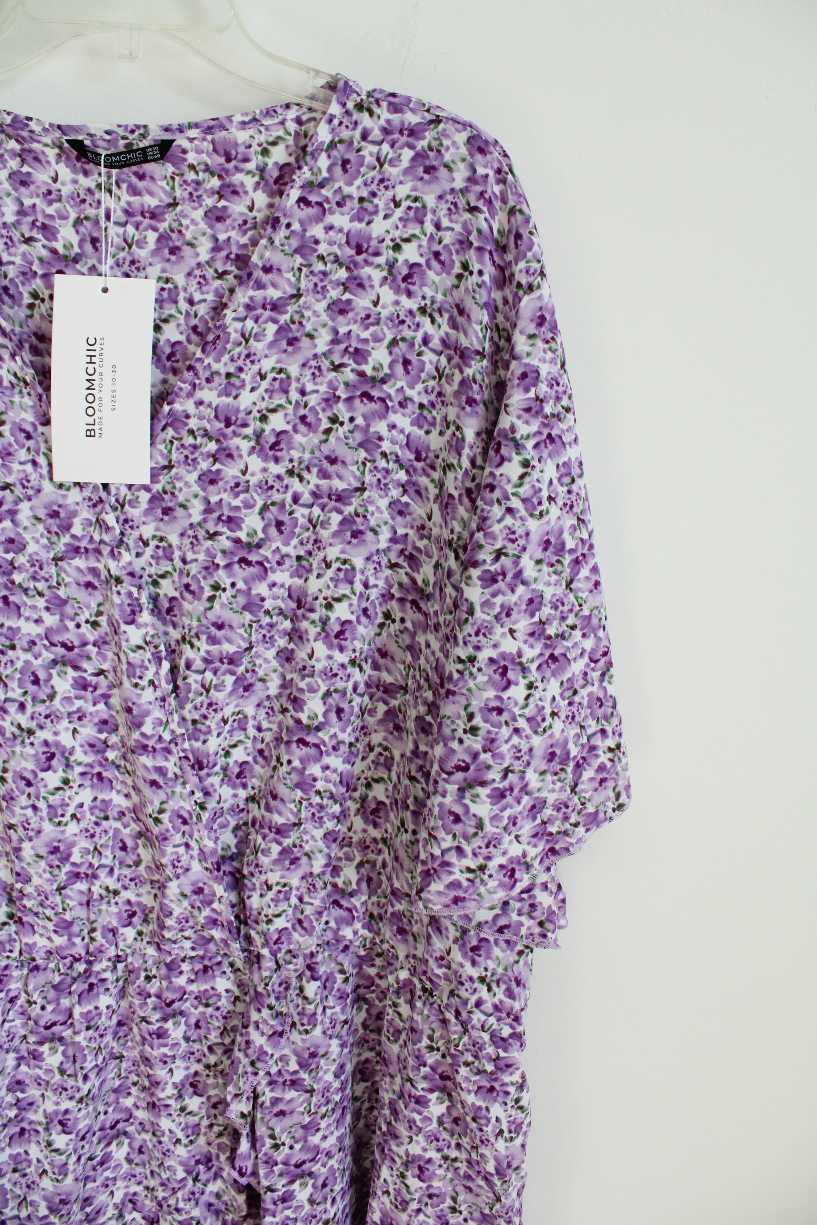 NEW Bloomchic Purple Floral Blouse | 30