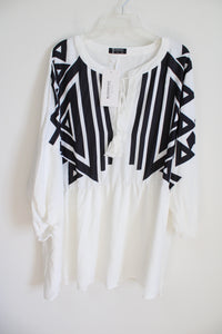 NEW Bloomchic White Black Blouse | 30