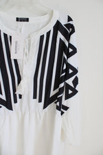 NEW Bloomchic White Black Blouse | 30