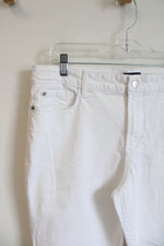 NYDJ White Marilyn Straight Jeans | 14