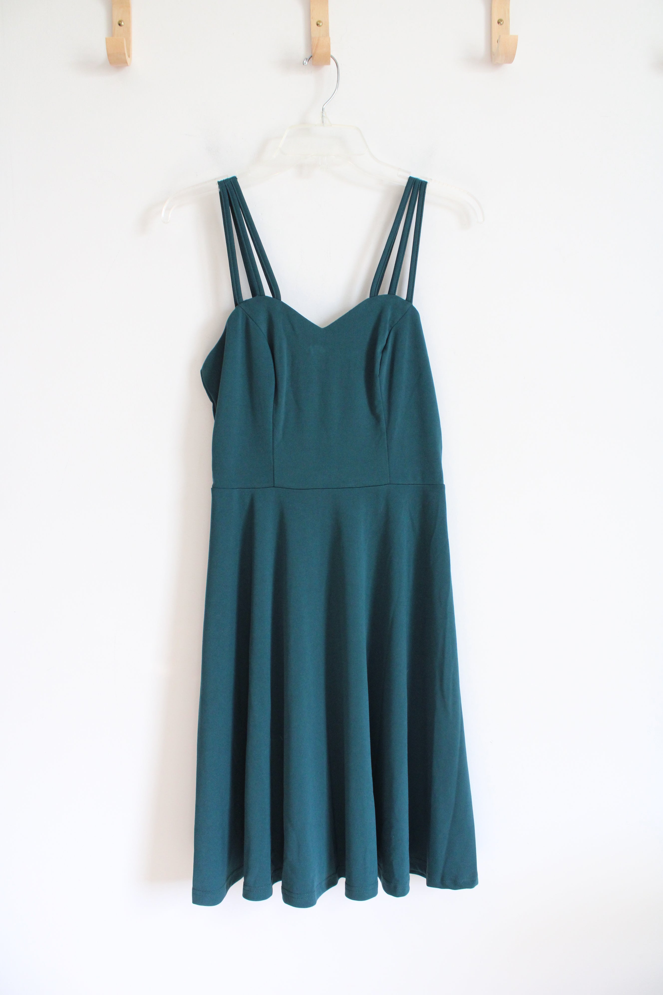 Gracie Karin Emerald Green Triple Strap Flowy Dress | S