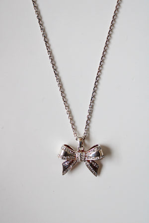 Talbots Bow Sterling Silver Necklace