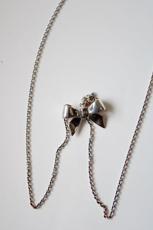 Talbots Bow Sterling Silver Necklace