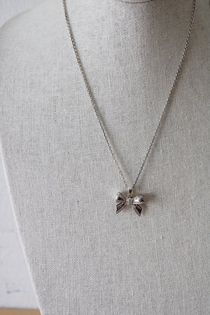 Talbots Bow Sterling Silver Necklace