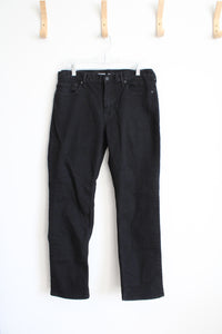 Old Navy Straight Built-In Flex Black Jeans | 33X30