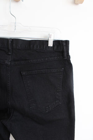 Old Navy Straight Built-In Flex Black Jeans | 33X30