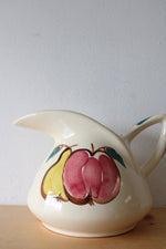 Purinton Pottery Hand Painted Fruit Design Ceramic Pitcher