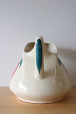 Purinton Pottery Hand Painted Fruit Design Ceramic Pitcher