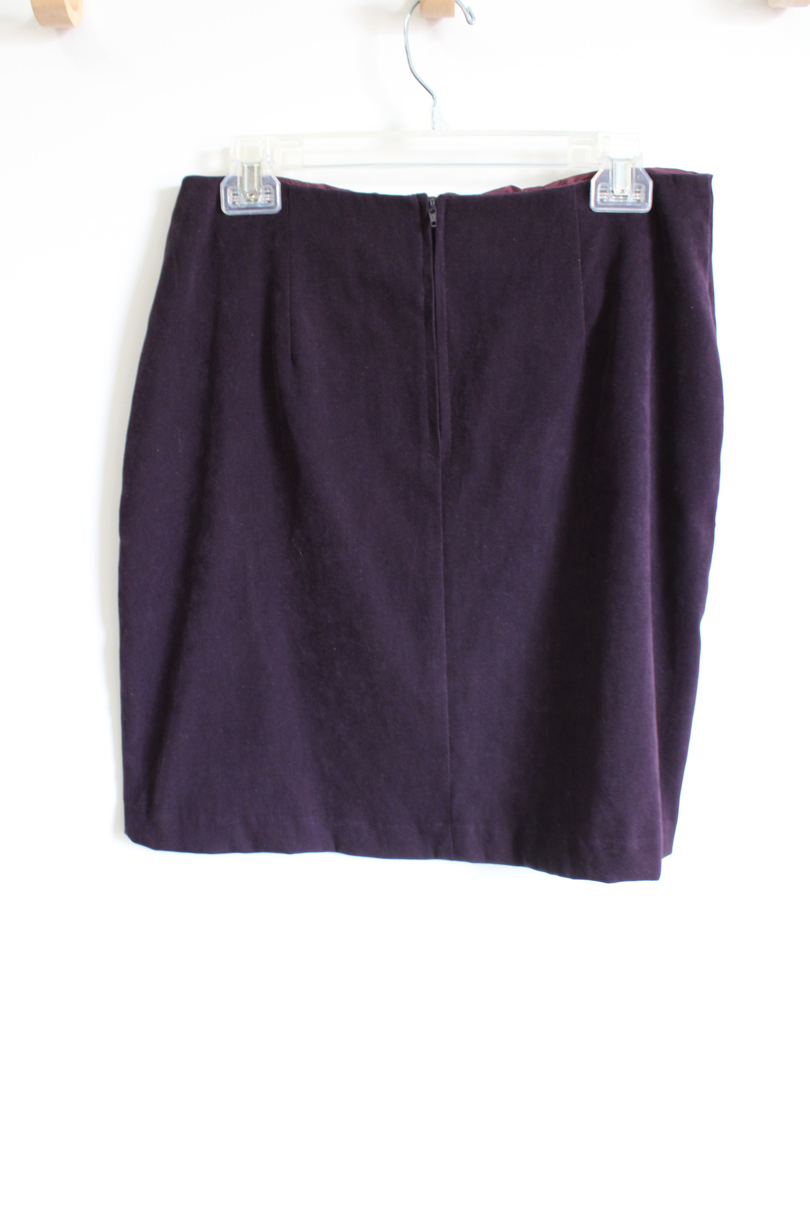 Dawn Joy Vintage Eggplant Purple Mini Sueded Skirt | 11/12